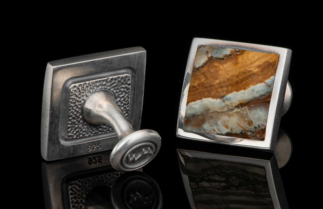 William Henry Brown Mammoth Duo Cufflinks