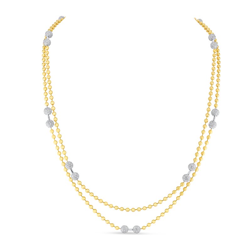 18K Yellow & White Gold 10.75ctw Opera Necklace