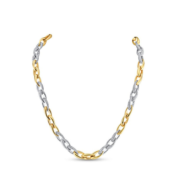 19.43ctw Diamond Link Necklace