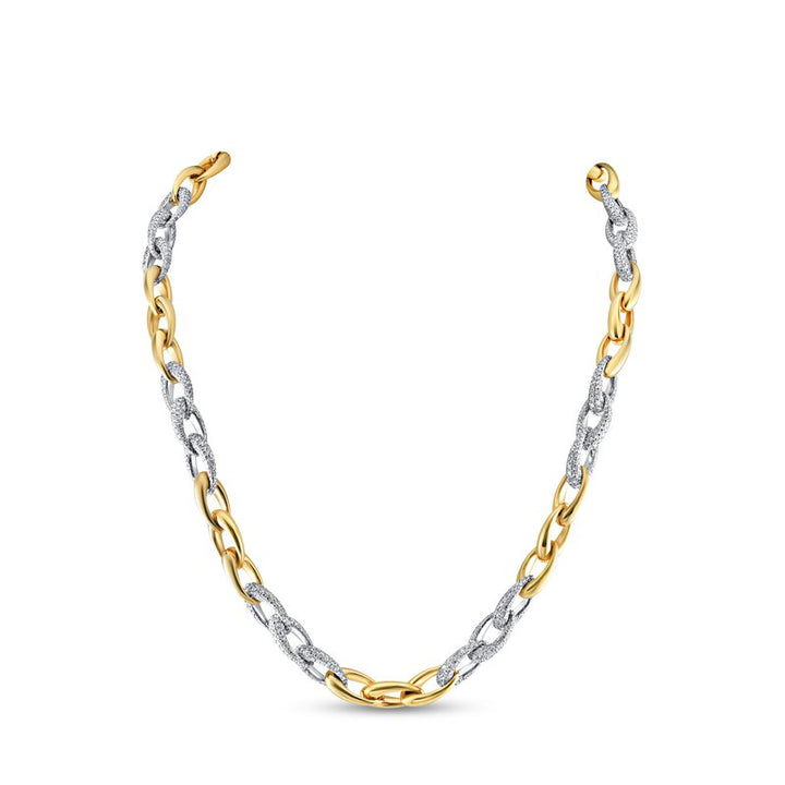 19.43ctw Diamond Link Necklace