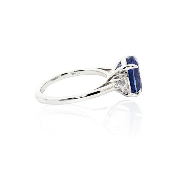 4.66ctw Oval Tanzanite and Diamond Ring