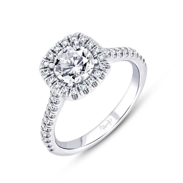 0.34ctw Diamond Halo Engagement Ring