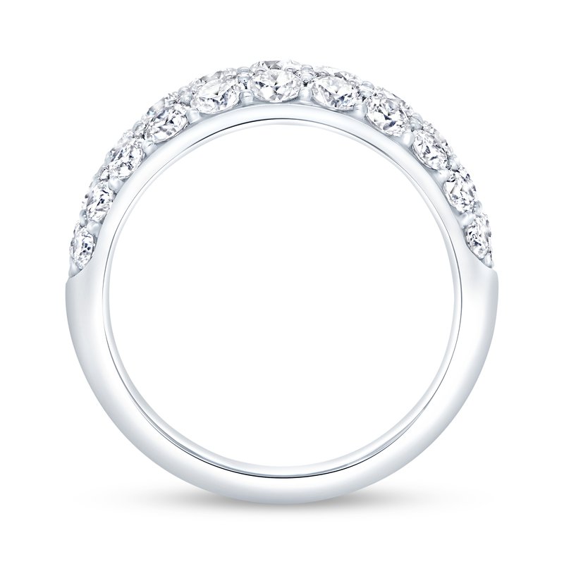 2.38ctw Diamond 3-Row Fashion Ring