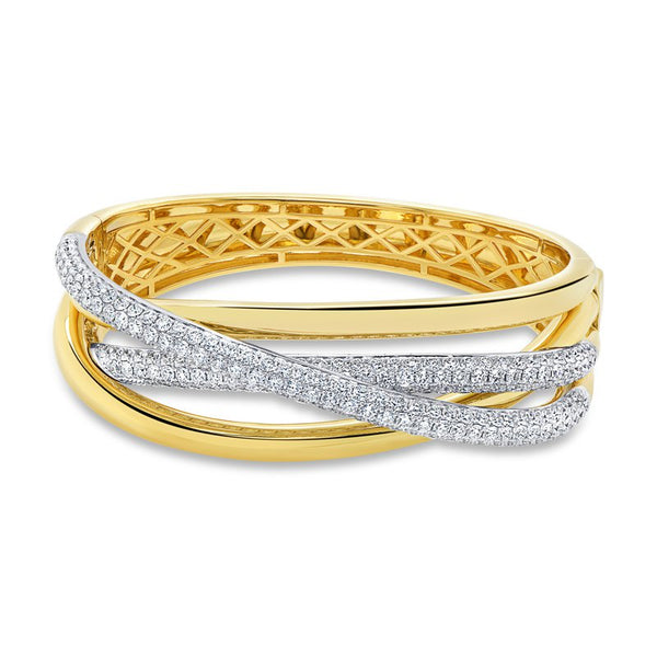 6.97ctw Diamond Cuff Bangle