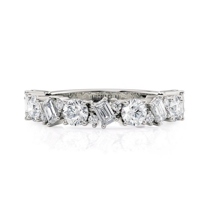 1.28ctw Mixed-Cut Diamond Wedding Band