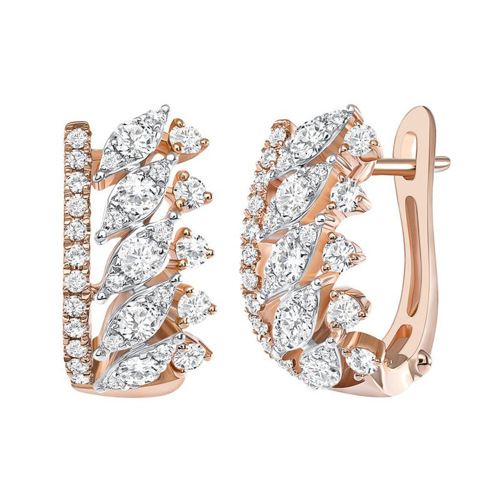 0.85ctw Diamond Huggies Earrings