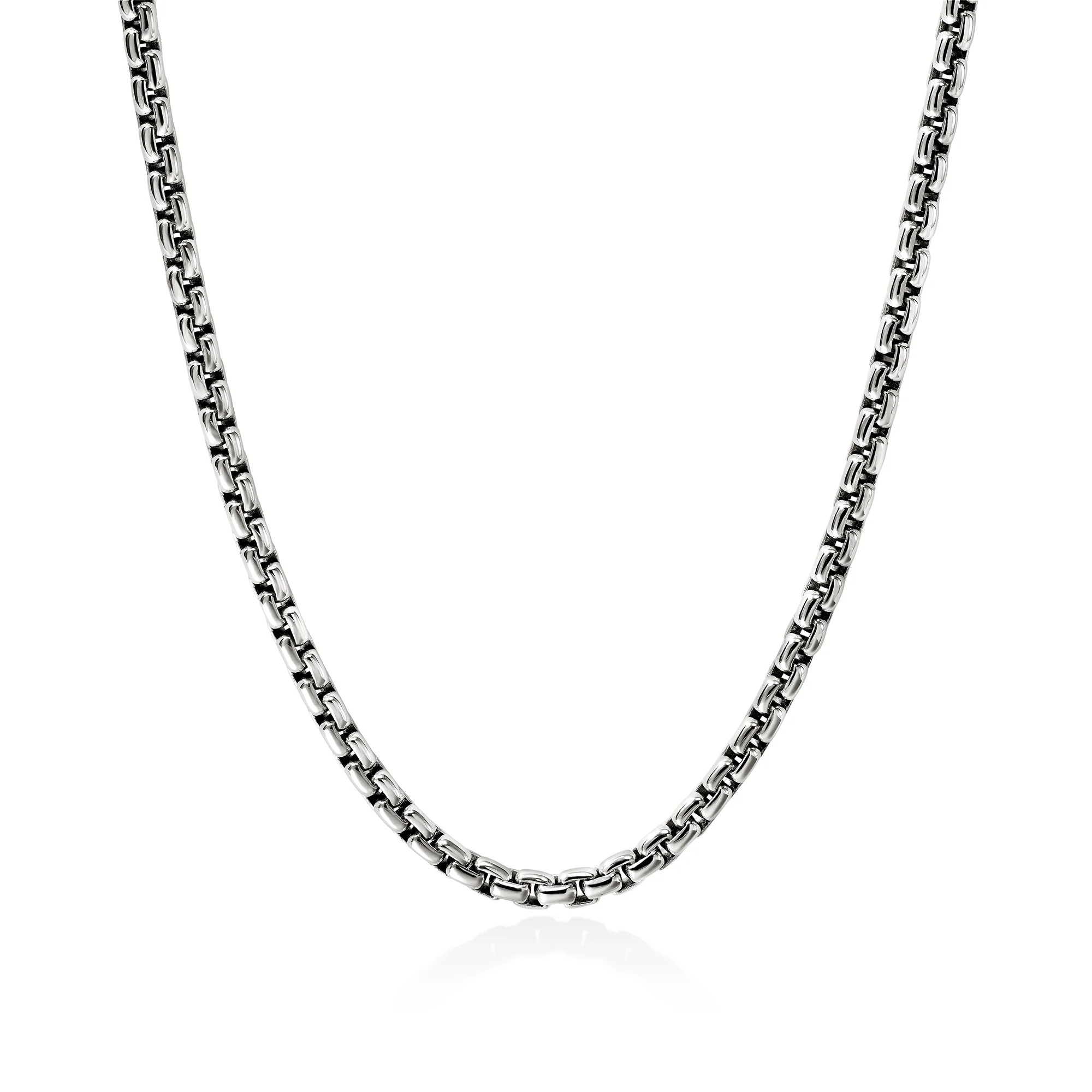 22" Sterling Silver Box Chain Necklace