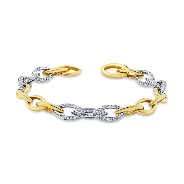 3.96ctw Diamond Link Bracelet