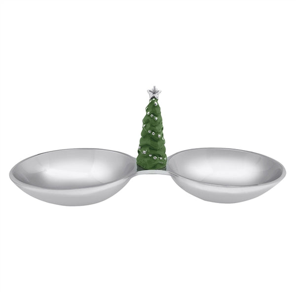 Green Tree Double Nut Dish