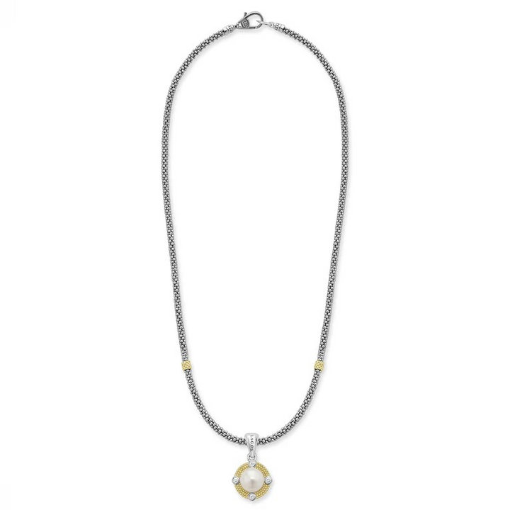 Pearl Diamond Caviar Necklace