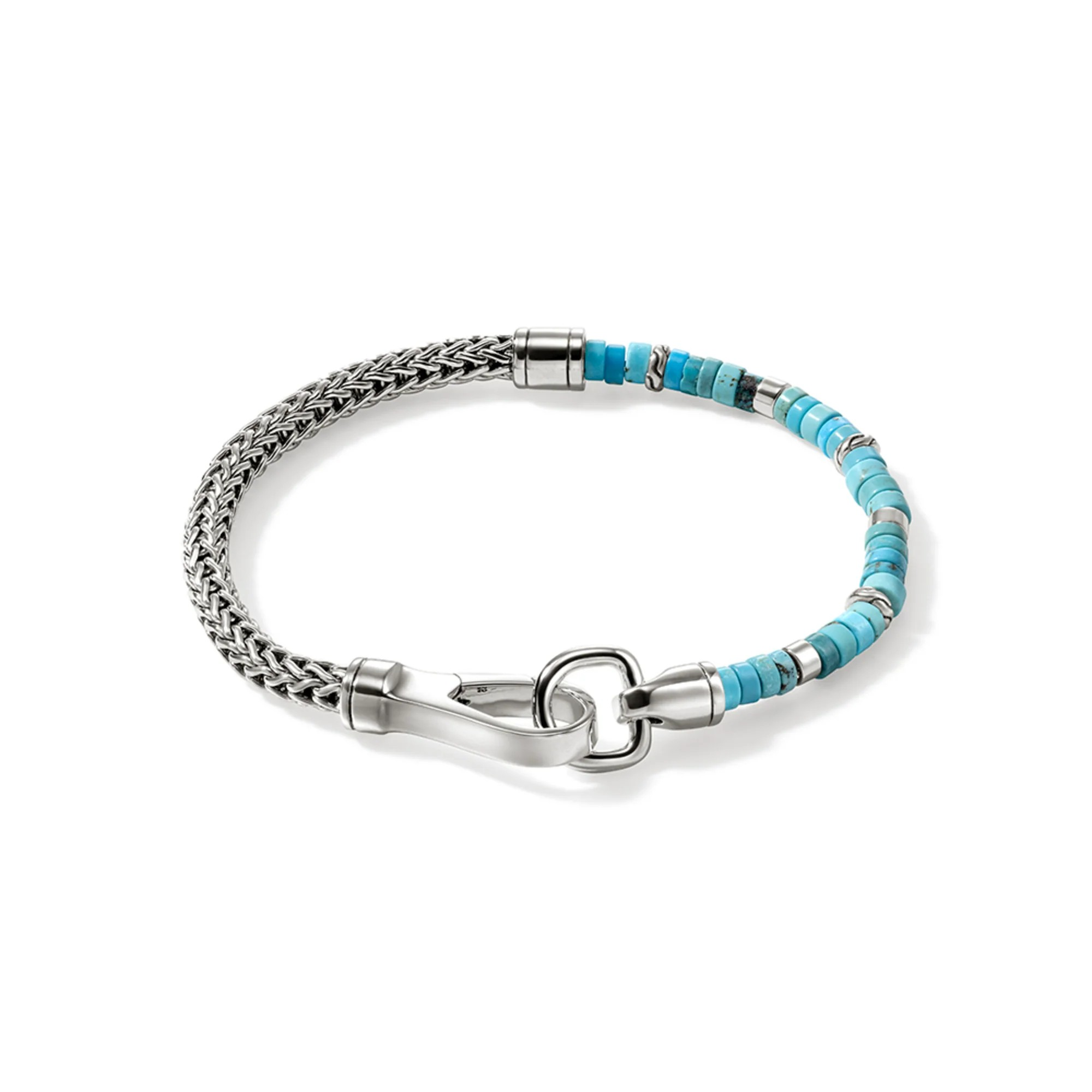 Sterling Silver Heishi Chain Bracelet