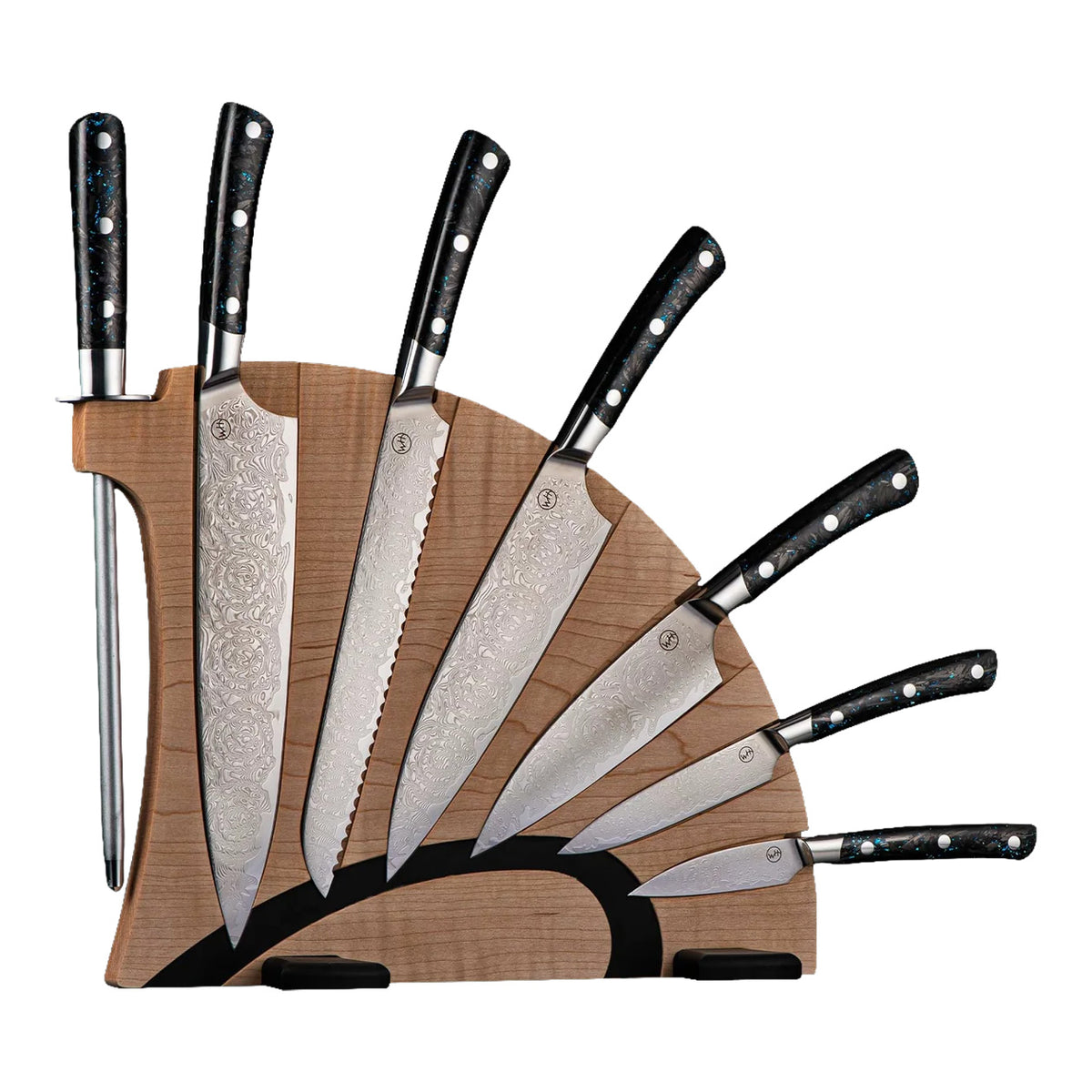 Kultro Pro Chef Knives - Maple Display