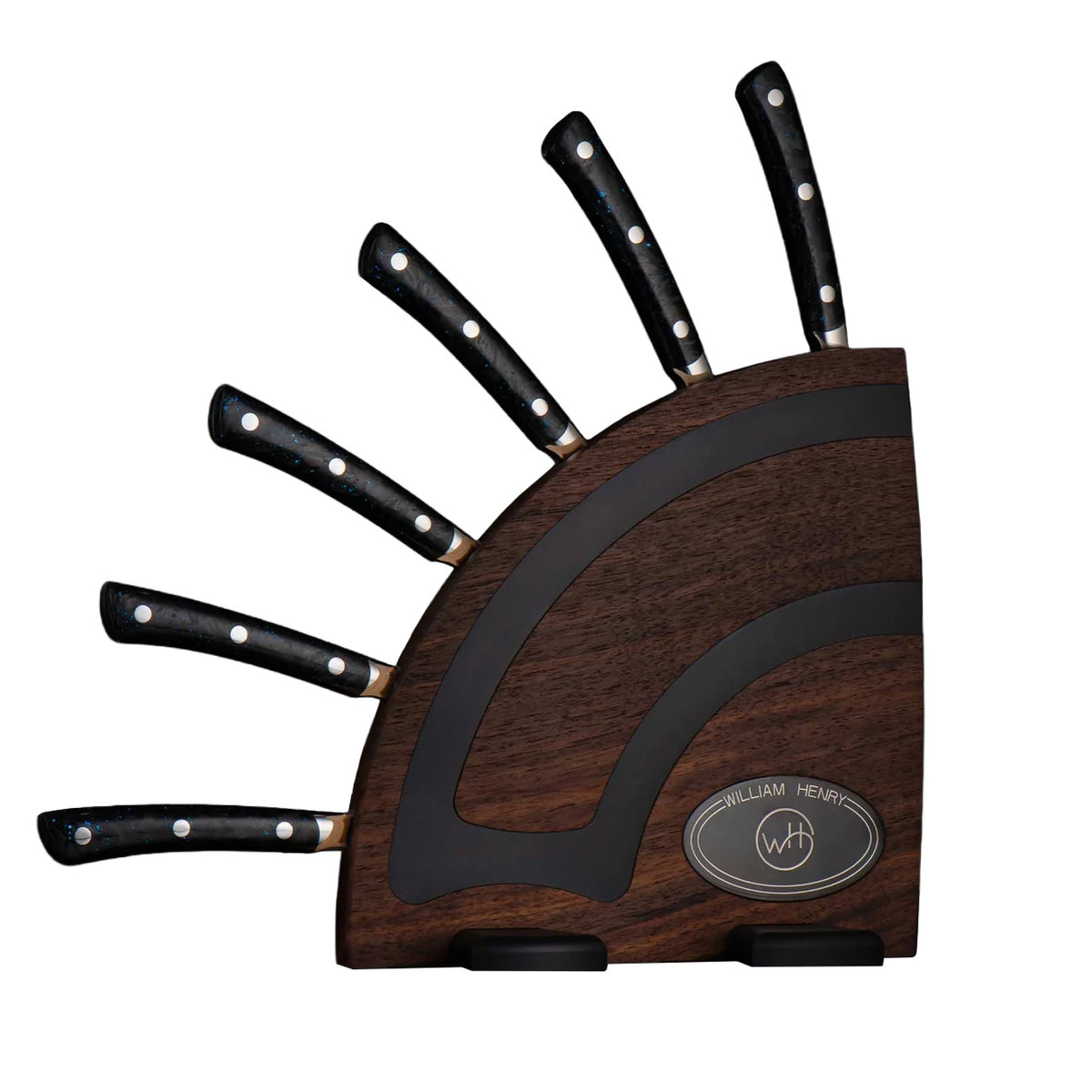 Kultro Pro Orb Steak Knife Set - Black Walnut Display