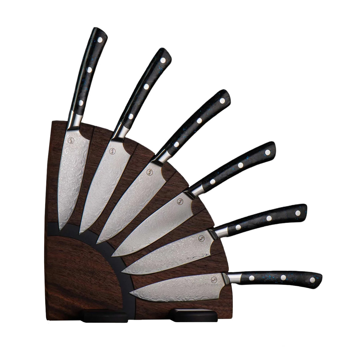 Kultro Pro Orb Steak Knife Set - Black Walnut Display