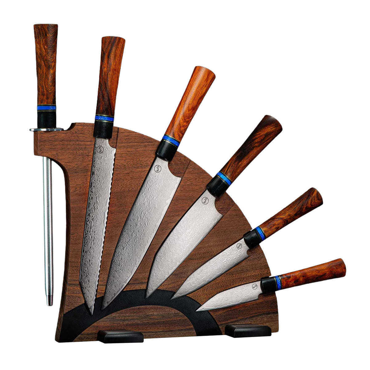 Kultro Gourmet Chef Ironwood Knives - Black Walnut