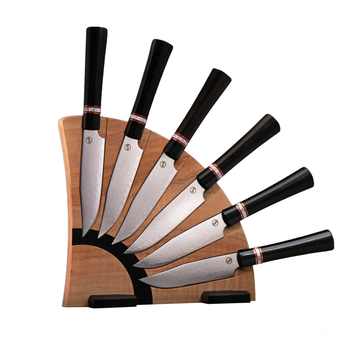 Kultro Gourmet Ebony Steak Knives- Maple Display