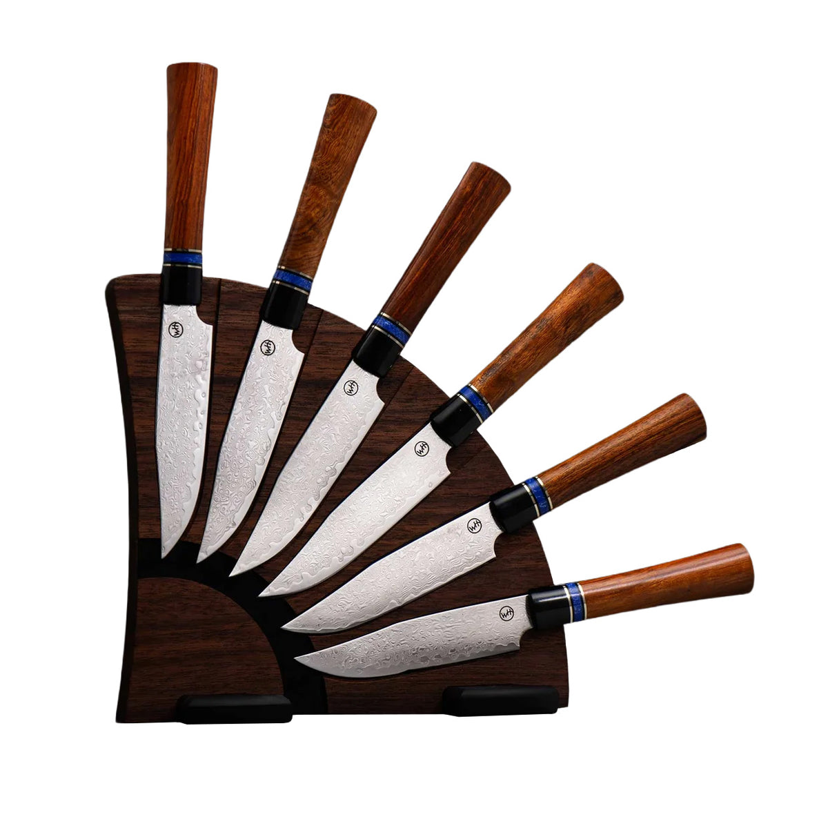 Kultro Gourmet Ironwood Steak Knives - Black Walnut Display