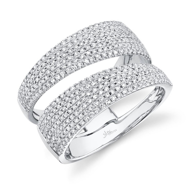 0.81ctw Diamond Pave Split Ring