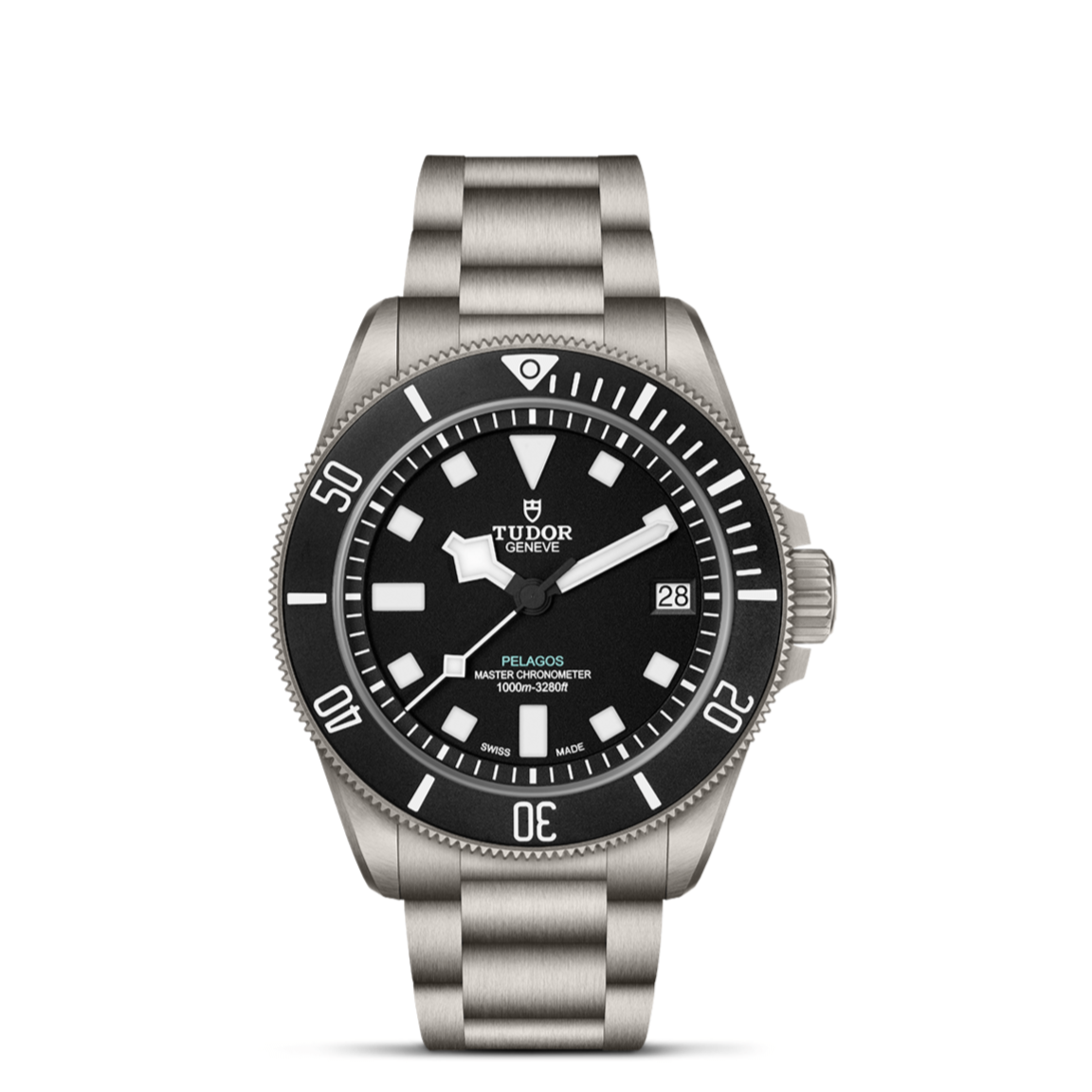 Tudor Pelagos dive watch TUDOR GENEVE PELAGOS MASTER CHRONOMETER 1000m-3280ft SWISS MADE 28 50 40 30 20