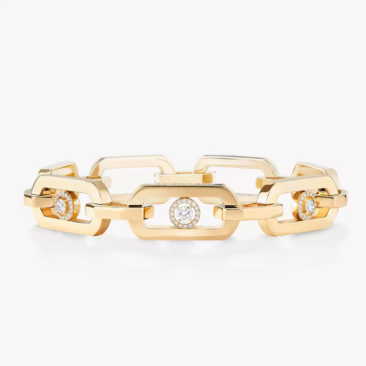 0.40ctw Yellow Gold Diamond Link Bracelet