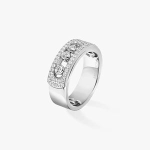 0.48ctw White Gold Diamond Pavé Fashion Ring