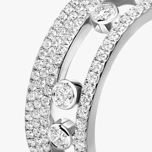 Diamond ring with a white background