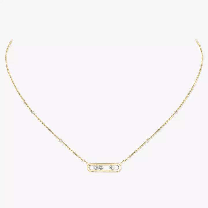 0.14ctw Yellow Gold Diamond Necklace