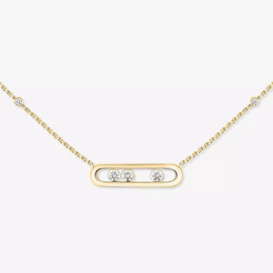 0.14ctw Yellow Gold Diamond Necklace