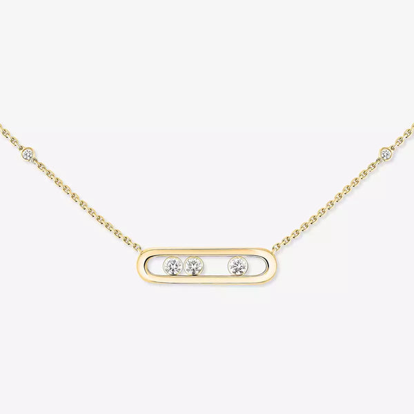 0.14ctw Yellow Gold Diamond Necklace