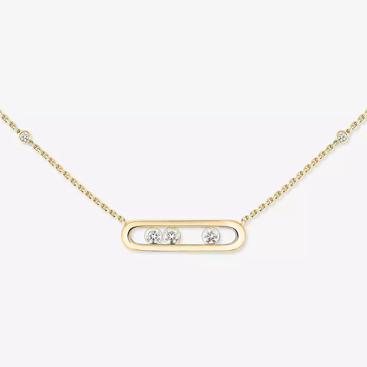 0.14ctw Yellow Gold Diamond Necklace