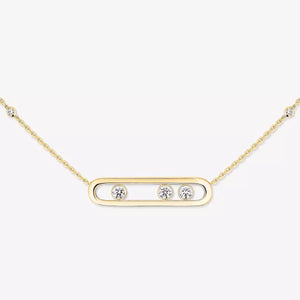 0.30ctw Yellow Gold Diamond Necklace