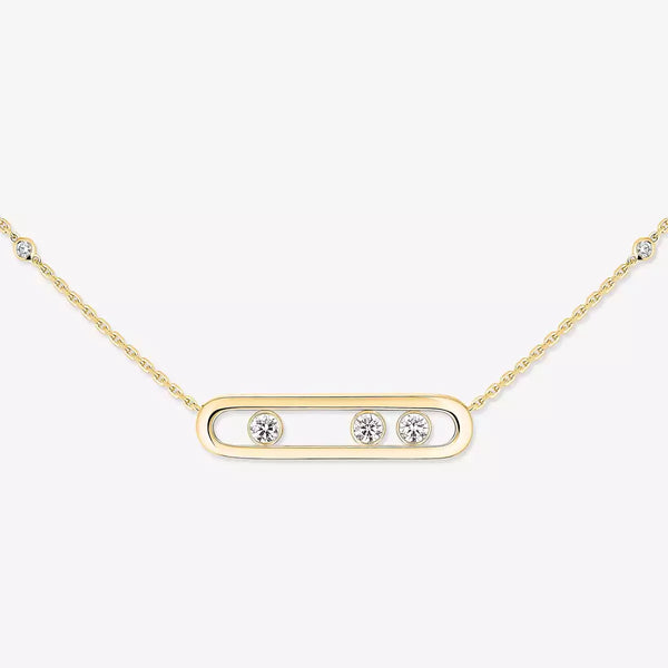0.30ctw Yellow Gold Diamond Necklace