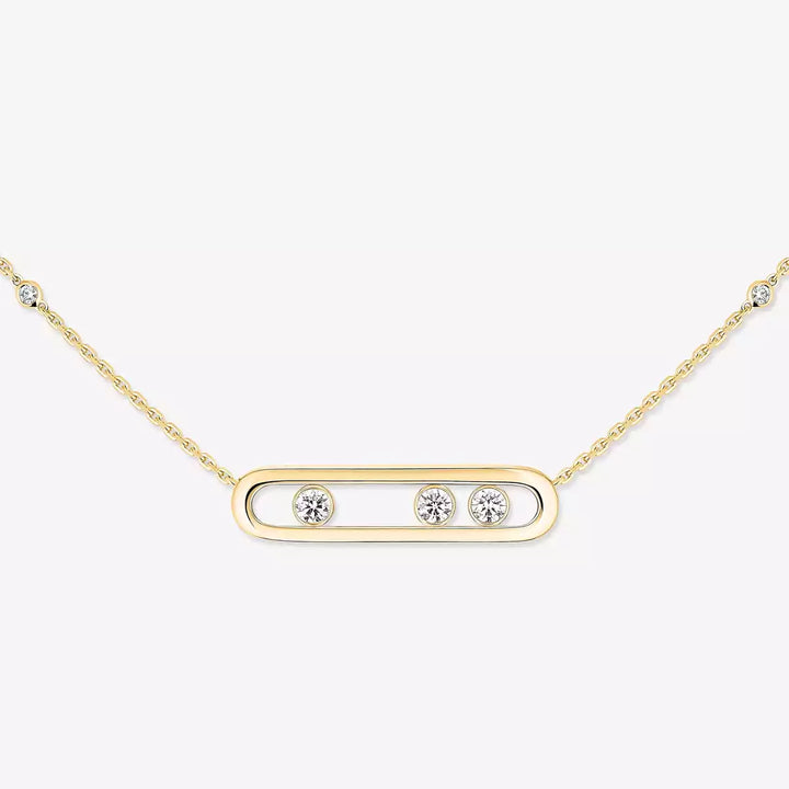 0.30ctw Yellow Gold Diamond Necklace