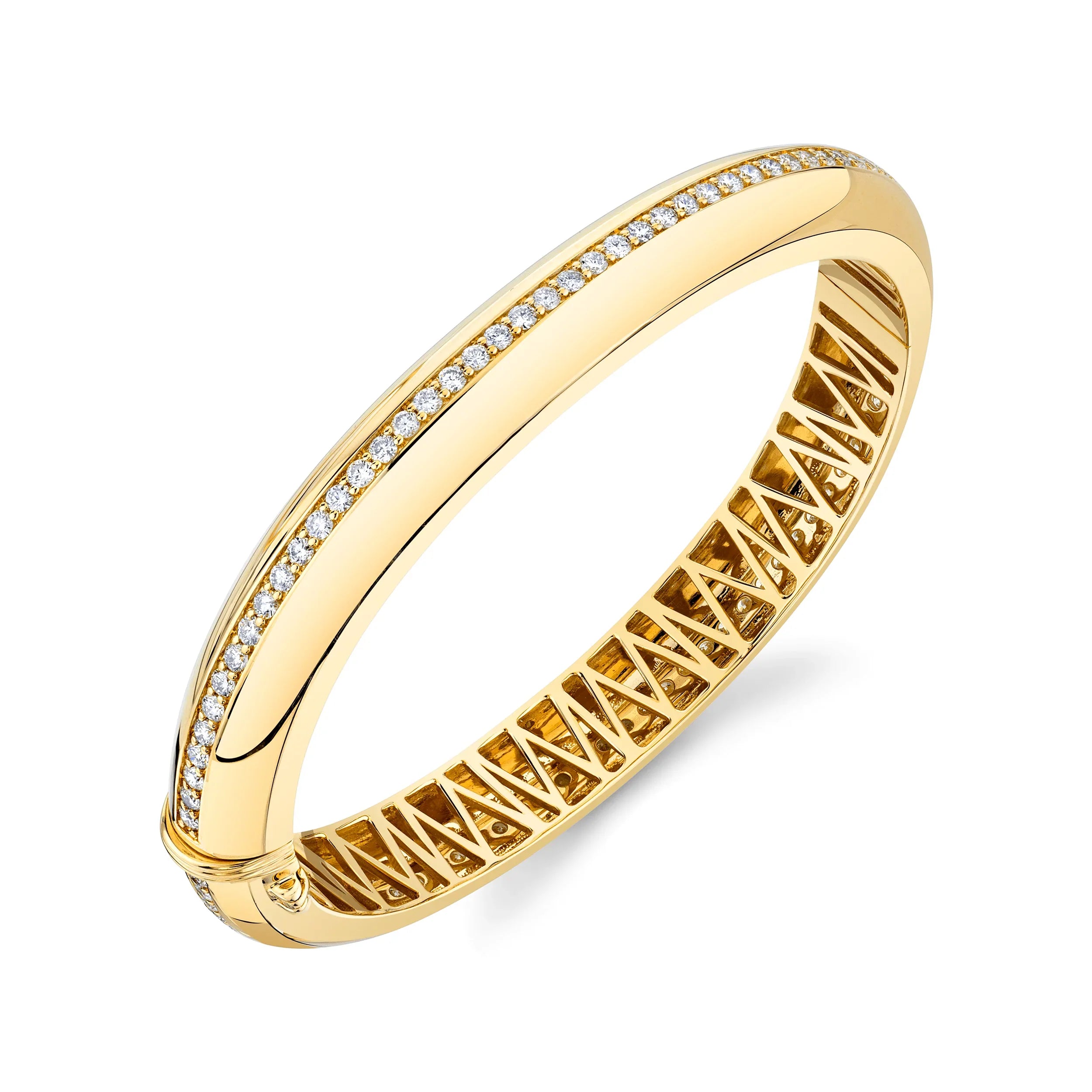 2.87ctw Orb Split Hinged Bracelet