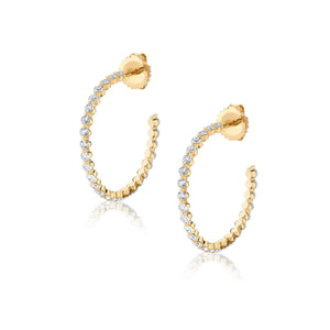 1.30ctw Cloud Hoop Earrings