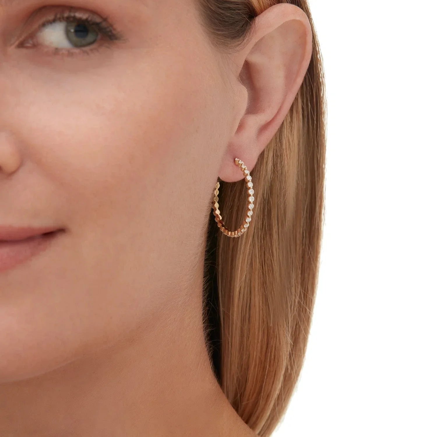 1.30ctw Cloud Hoop Earrings