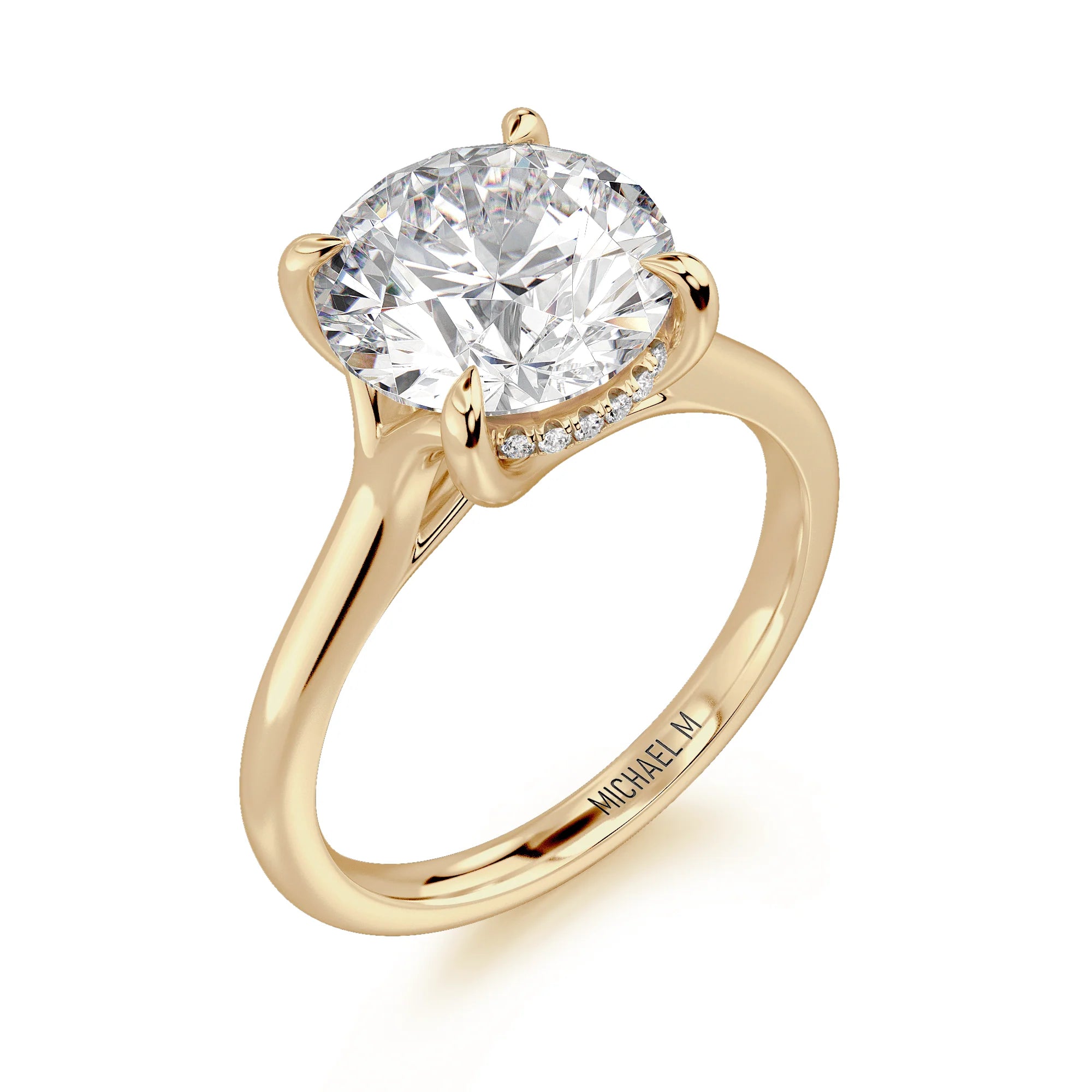 0.03ctw Diamond Round Engagement Ring