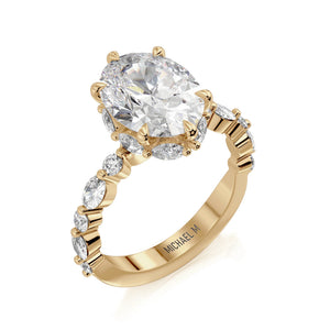 1.00ctw Diamond Oval Engagement Ring