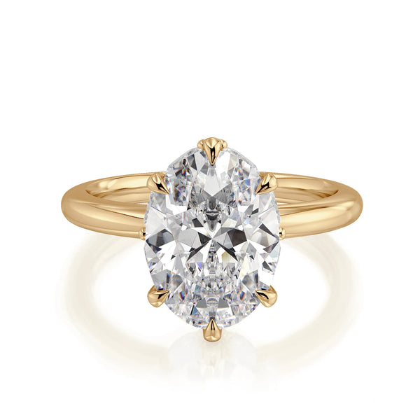 0.40ctw Diamond Oval Engagement Ring