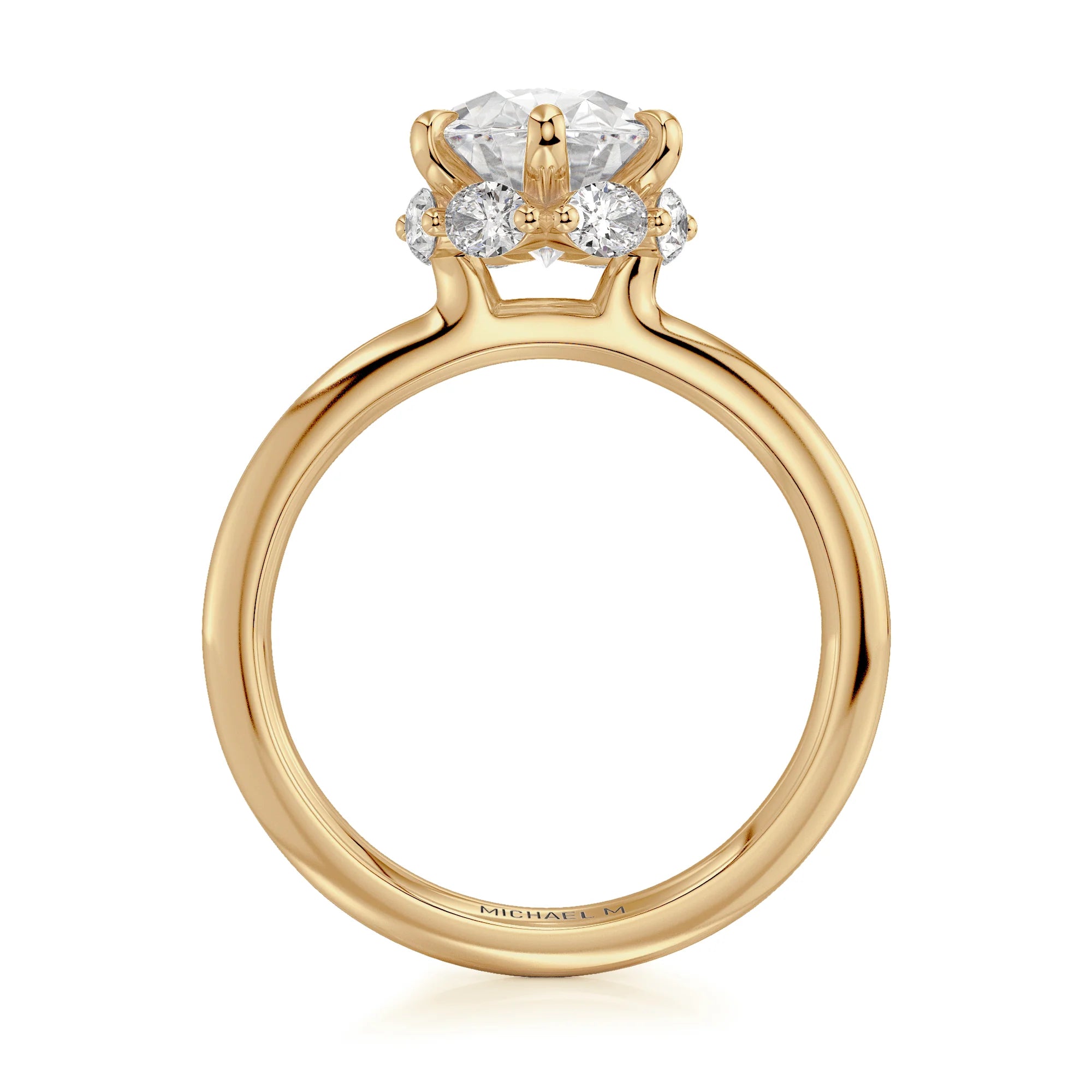 0.40ctw Diamond Oval Engagement Ring