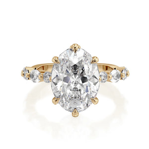 1.00ctw Diamond Oval Engagement Ring