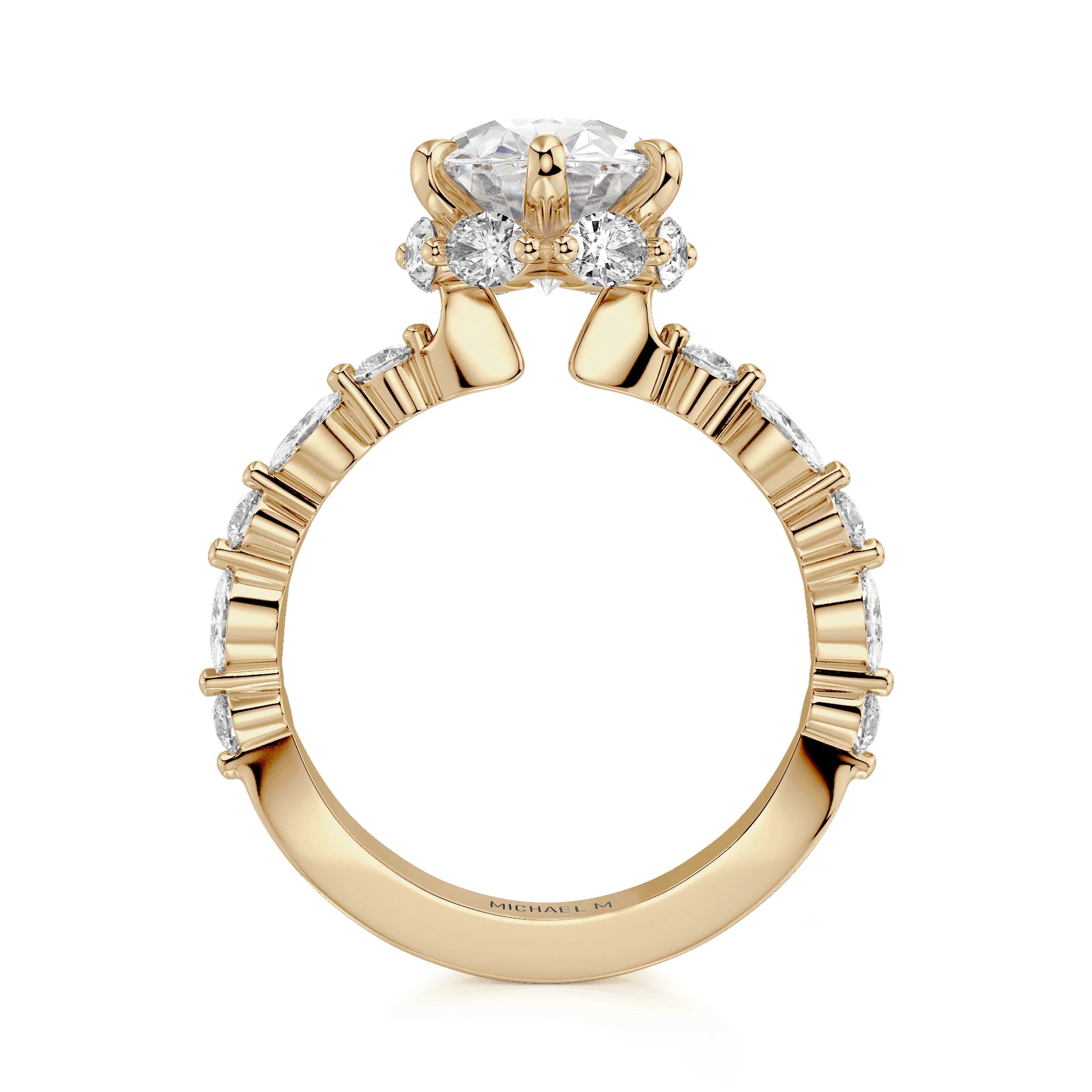 1.00ctw Diamond Oval Engagement Ring