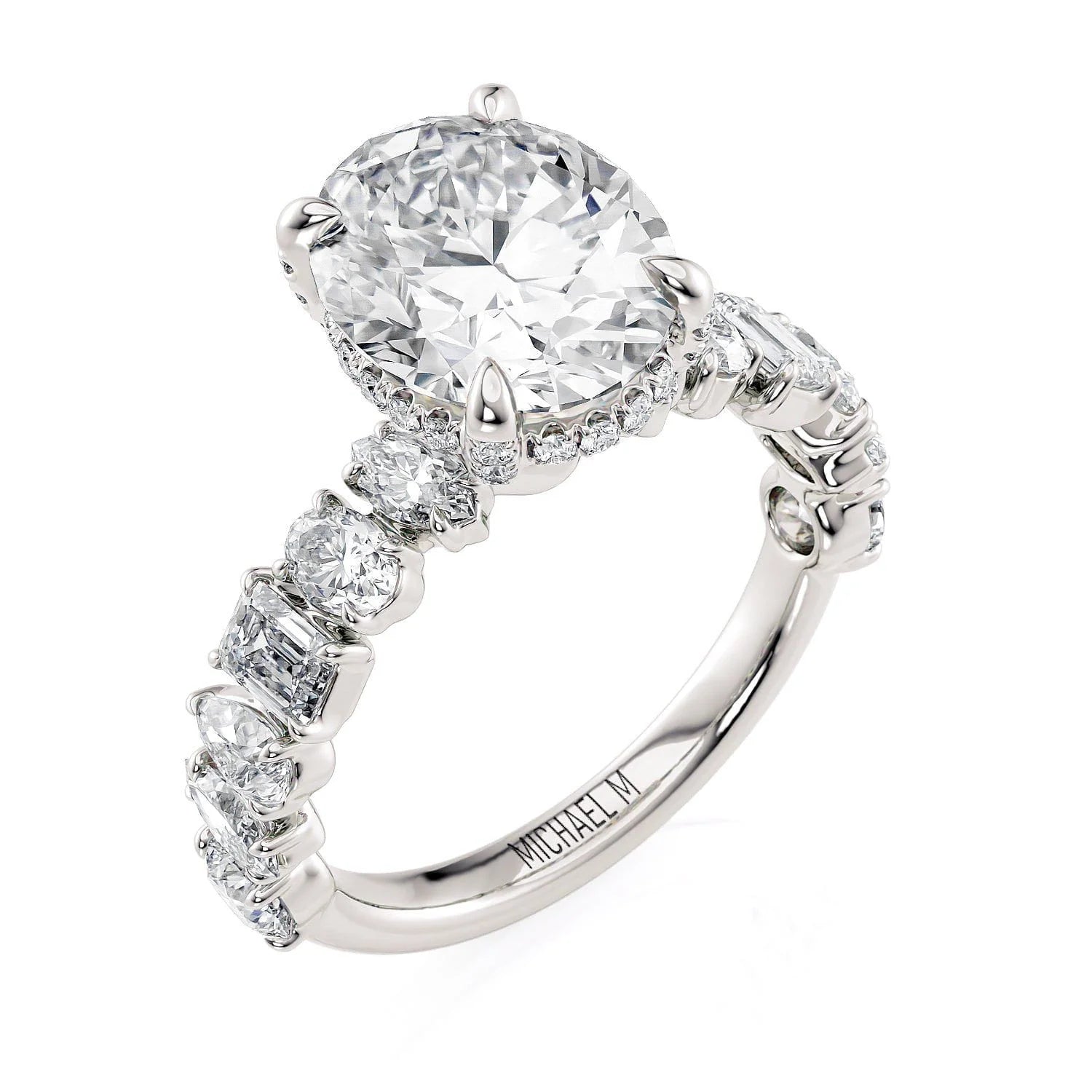 1.32ctw Mixed Cut Diamond Engagement Ring