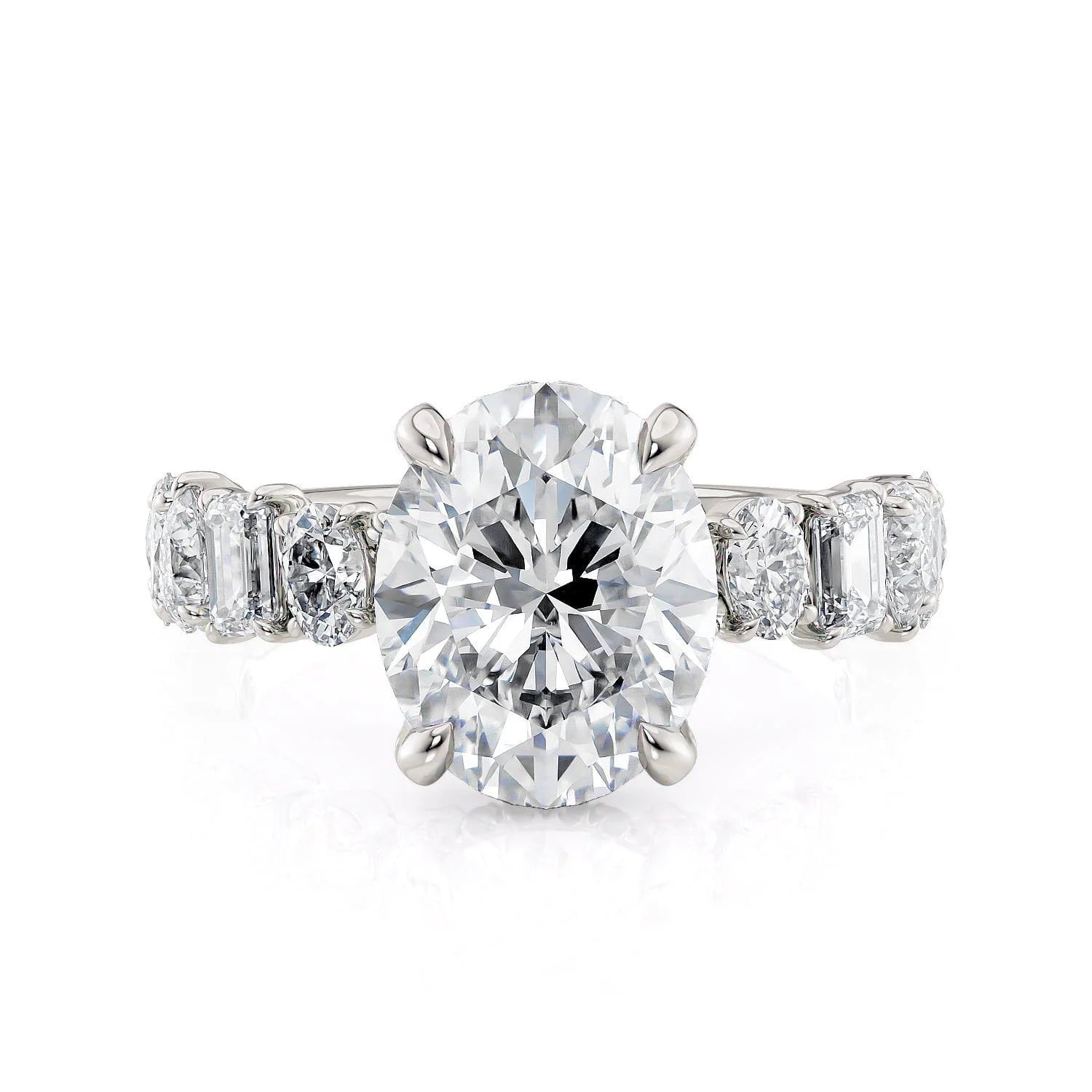 1.32ctw Mixed Cut Diamond Engagement Ring