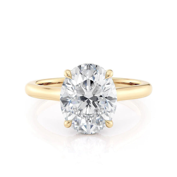 0.08ctw Diamond Oval Engagement Ring