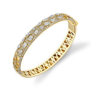 4.20ctw Montage Luxe Pavé Bangle Bracelet