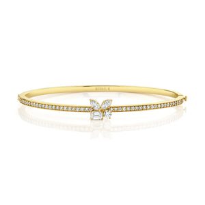 1.28ctw Montage Single Cluster Bangle