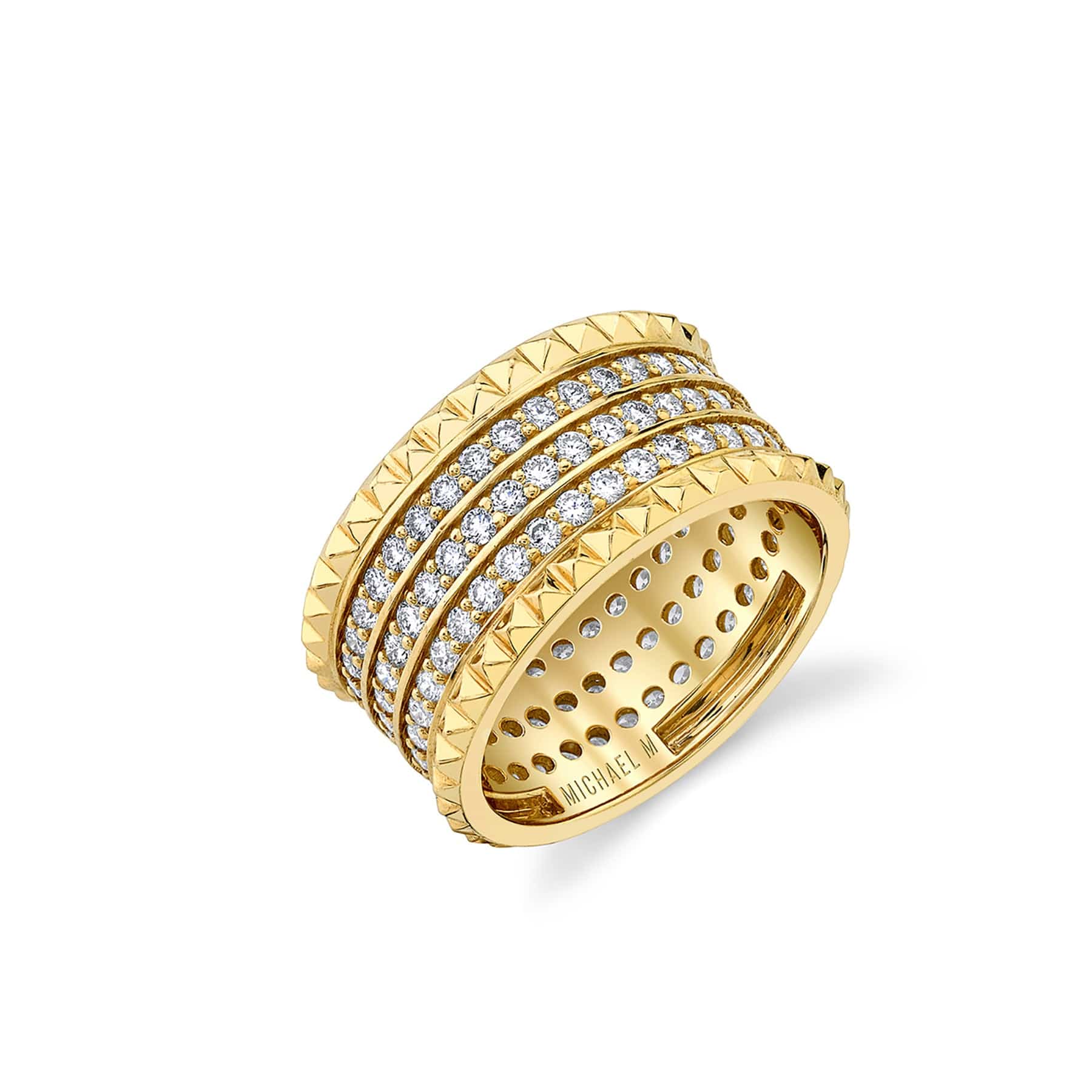 1.50ctw Tetra Triple Pavé  Band