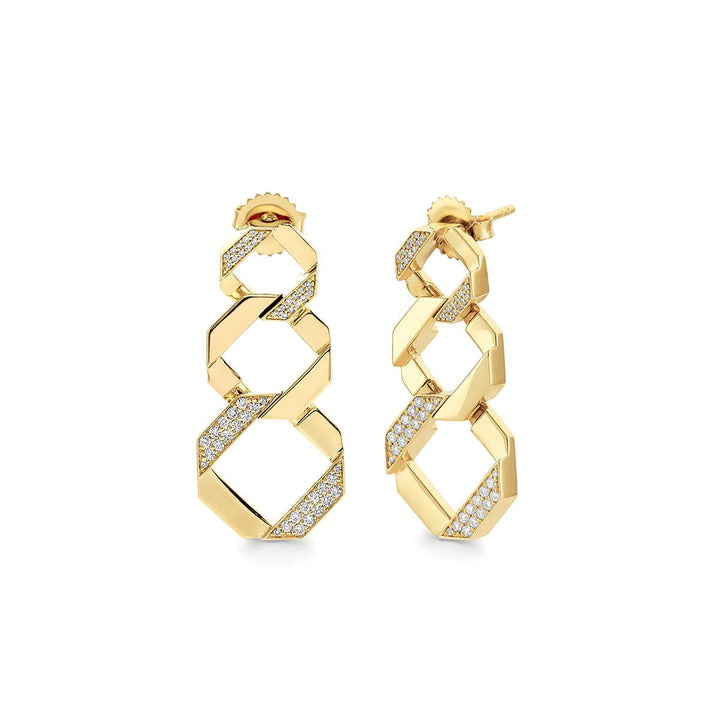 0.48ctw Octave Chain Link Drop Earrings