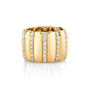 1.75ctw Orb Ribbed Ring
